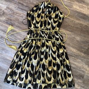 Trina Turk black and gold dress 👗